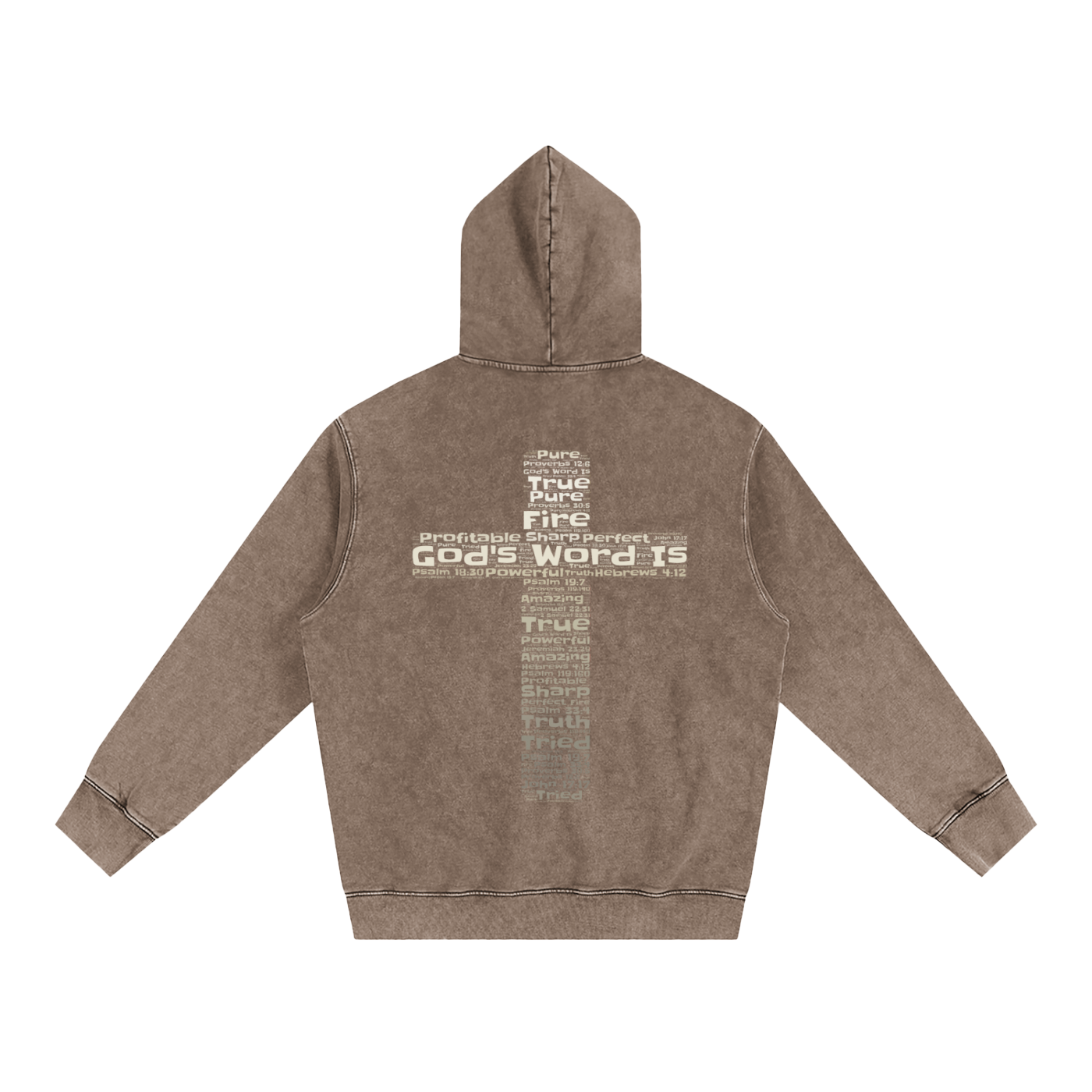 Heavyweight Pure Cotton Classic Snow Washed Hoodie
